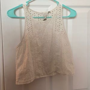 White Lauren Conrad crop top